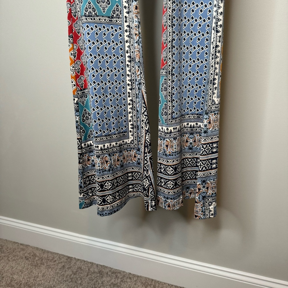 Topshop Patch Geometric Paisley Patterned Wide Le… - image 3